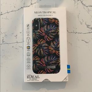 Neon tropical iPhone X case